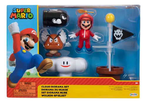 Super Mario Set Diorama Nuebes Nintendo