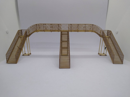 Imagen 3 de 10 de Nico Puente Peatonal 3 Escaleras Kit Fibrofacil H0(mnt 120)