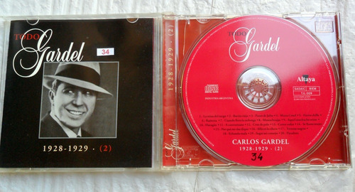Todo Carlos Gardel : 20 Temas 1928/29 * Cd Spain Impecable (Usado)