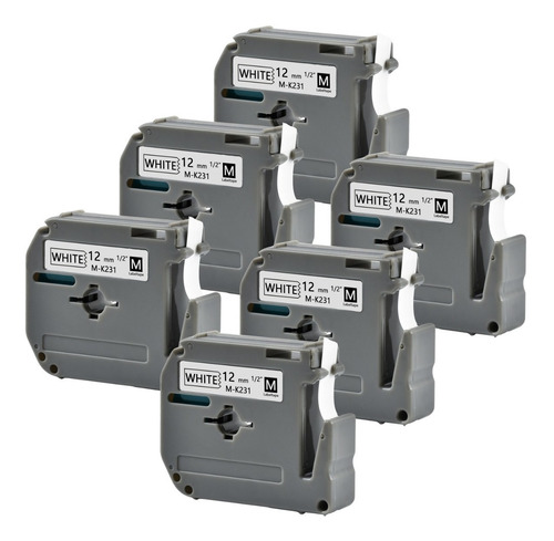6 Cintas Mk231 Mk-231 12 Mm Blanco Para Pt-70 Pt-80