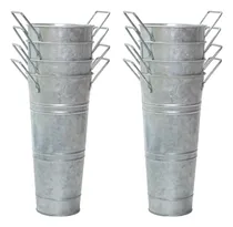 Comprar  Vasos De Metal Galvanizado Notakia Vasos De Balde De Flores