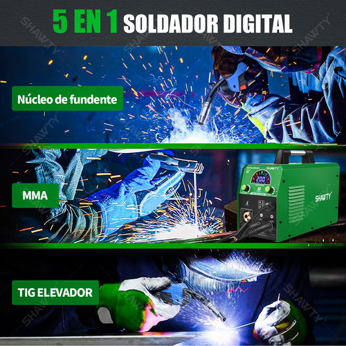 Inversor Soldadora Shawty Mig Con/sin De Gas Y Mma 200a