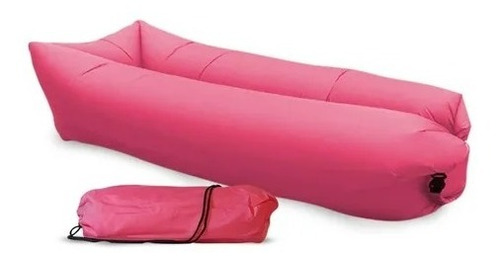 Sillón Puff Colchon Inflable Playa Pileta Camping + Bolso