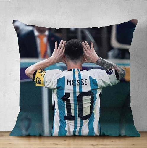 Messi Almohadon 40x40 Riquelme Festejo Topo Gigio Argentina