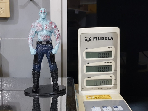 Miniatura Colecão Guardiões Da Galáxia Drax Em Resina 19cm