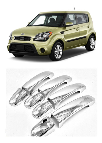 Cubiertas Cromadas Para Manijas Kia Soul Accesorio / Lujo