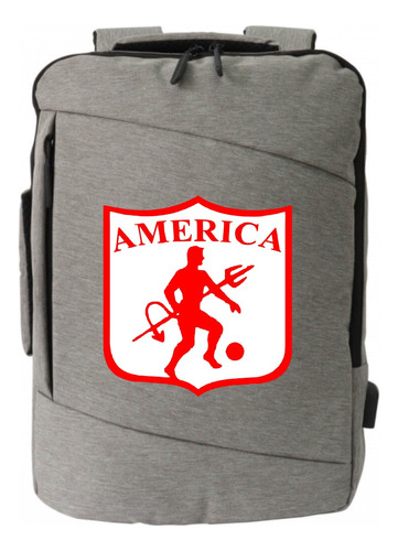 Morral Espalda America Cali Maleta Portafolio Gris Fpc