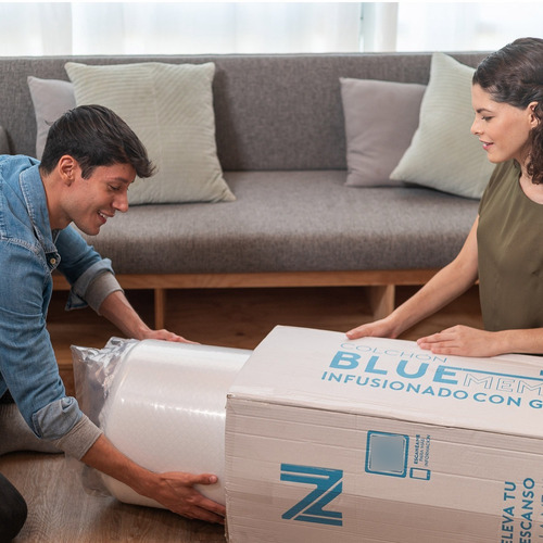Colchón Neblus De Memory Foam Con Gel King Size En Caja