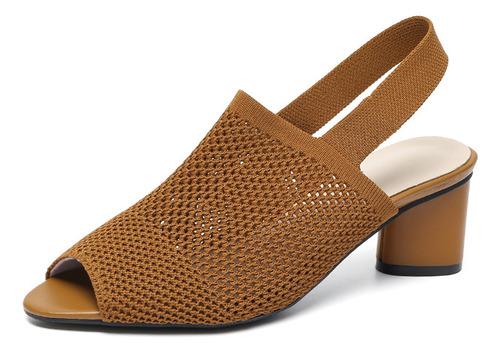 Nuevas Sandalias De Malla Transpirable Para Mujer Con Tacone