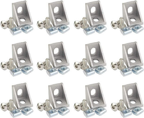 12 Juegos De Conectores De Esquina De Extrusión De Aluminio 