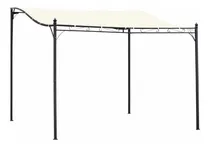 Comprar Pergola Gazebo Patio Jardín Aire Libre Acero Blanco Crema