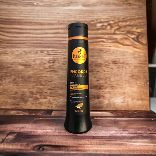 Shampoo Haskell Encorpa Cabelo Engrossar Fios 500 Ml