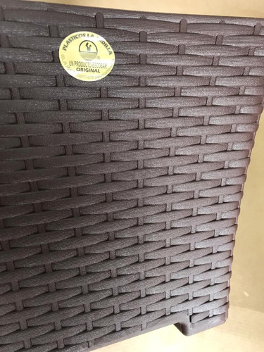Maceta Rattan Cuadrada 38 X 38 Cm Original Ardilla