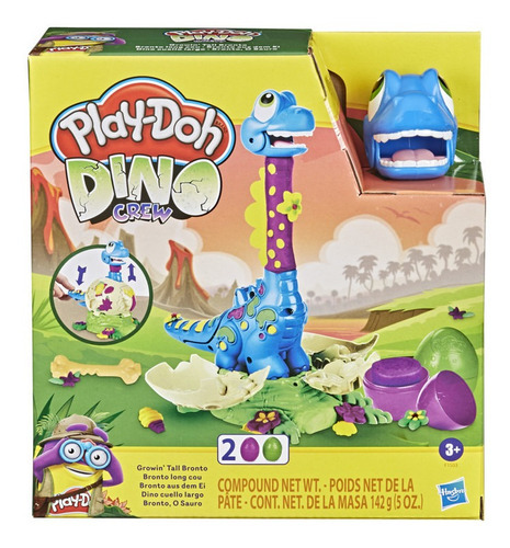 Masas Y Plastilinas Play-doh Dino Crew Cuello Largo Color Multicolor