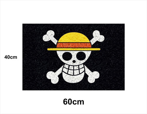 Anime Manga Tapete Capacho One Piece 60x40 Casa Entrada Lar