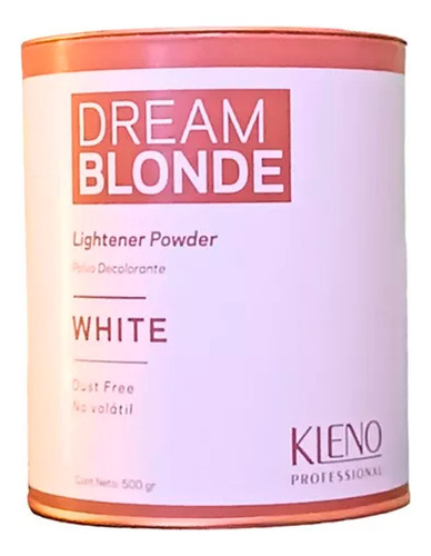  Kleno Polvo Decolorante Dream Blonde Blanco Profesional X500 Tono Sin tono