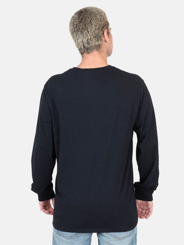 Polera Ml Freeborne Negro Hombre Volcom