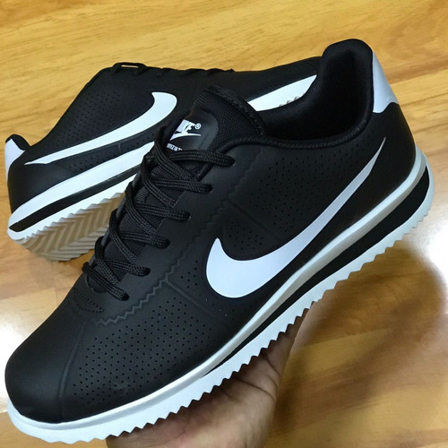 Tenis Nike Cortez Borrador Negras Chulo Blanco, Zapatillas. | Mercado Libre