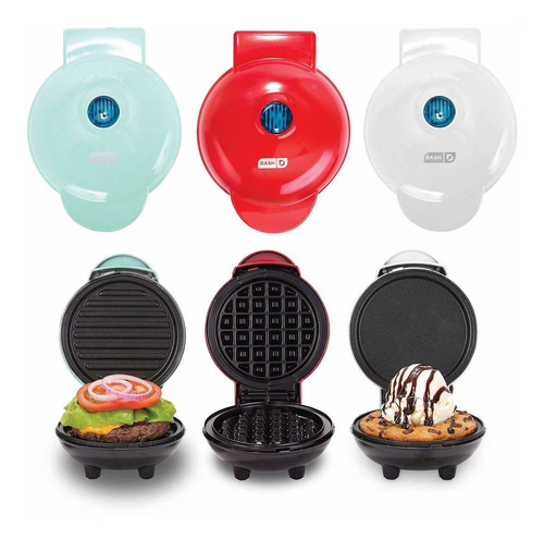 Dash Mini Maker Plancha, Waffle Maker Y Grill Set (varios Co