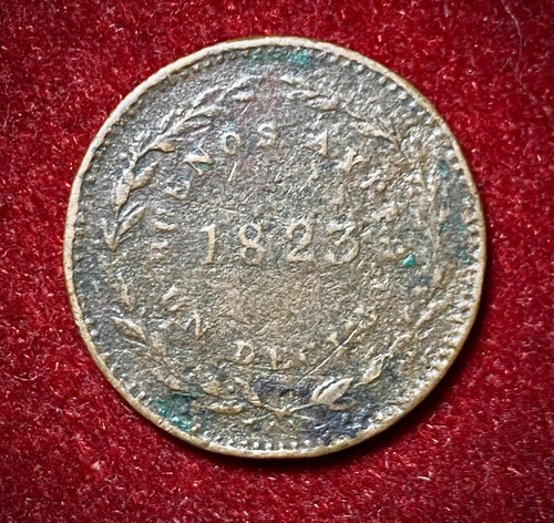 Moneda 1/10 Real Argentina 1823 Km 1 Cj 2.1