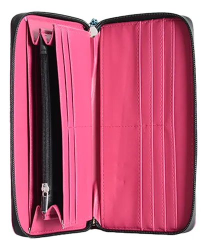Billetera Dama Mujer Con Cierre - Zenit Color Rosa Chicle