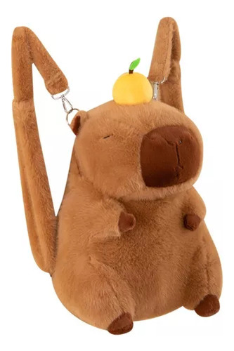 Hermosa Mochila De Felpa Capybara Para Niños