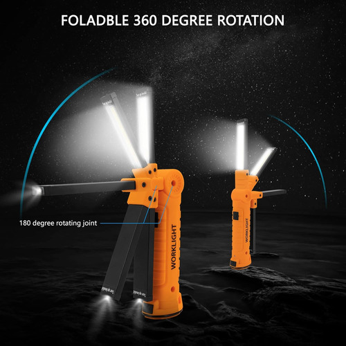 Luces Para Inspeccion Lmaytech, Recargable, Amarillo, 2 Pcs