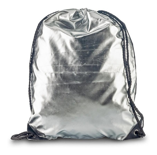 Tula Sporty Bag Metallic Poliéster Metalizado Con Cordón