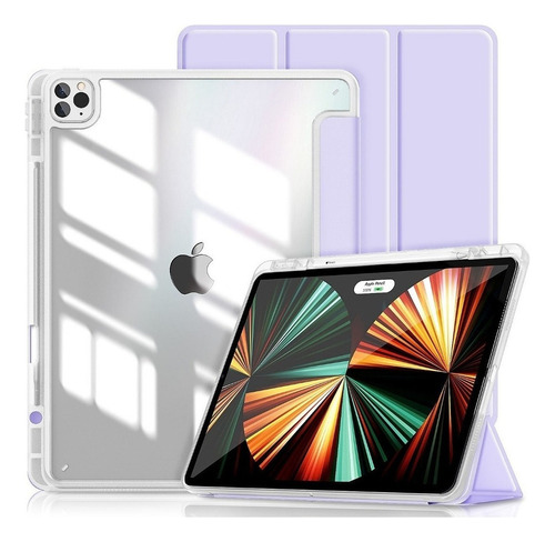 Funda Gahwa Para iPad Pro 12.9 5° 4° 3° 12.9 Pulgadas Morada