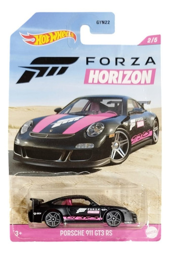 Hotwheels Porsche 911 Gt3 Rs Forza Horizon Negro