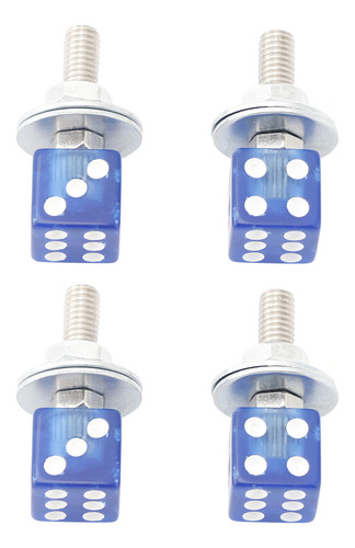 Tornillo Para Placa De Matrícula Dice, 4 Unidades