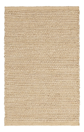 Nourison Alfombra De Yute Natural Liso Blanqueado De 2 X 3 P