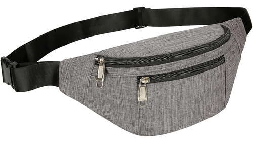 Rinonera Ppxgogo Gris Oscuro Con Orificio P/ Audifonos