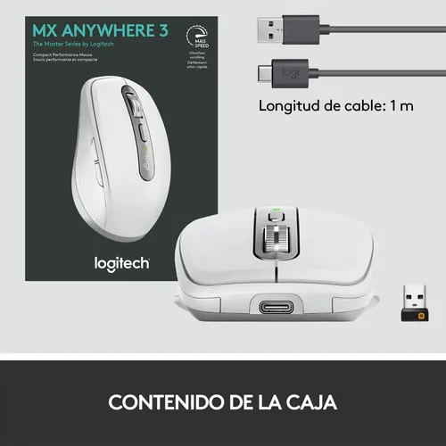 Mouse Compacto De Alto Rendimiento Logitech Mx Anywhere 3