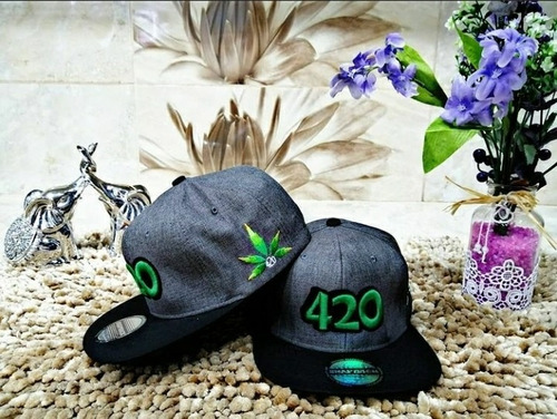 420 Cannabis Marihuana Gorra Original Snapback 420 