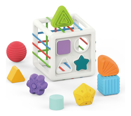 Cubo De Encaje Y Sensorial Montessori Huanger