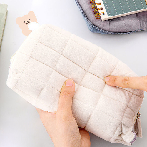 Estuche Para Lápices Con Forma De Almohada, Acolchado, Multi