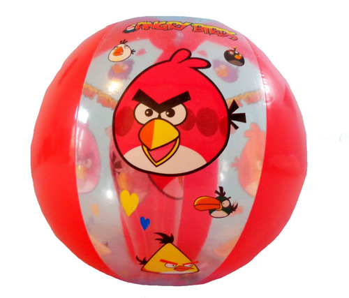 Pelota Inflable Rosa Bb 40 Cm Dto Pileta Angry Princesas 