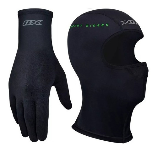 Kit X11 Touca Ninja Balaclava + Luva Thermic Segunda Pele 