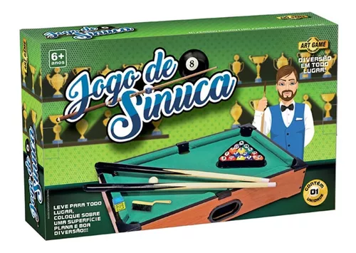 Mesa De Mini Sinuca Snooker Bilhar Com Tacos E Bolas