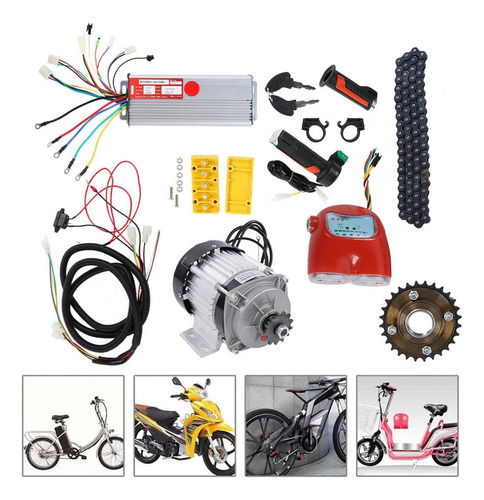 Kit De Motor Sin Escobillas De 800w 48v Dc E-bike Triciclo S