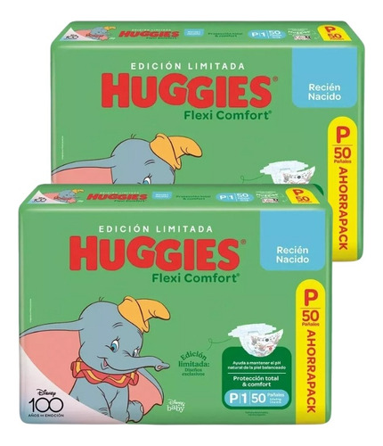 2un Huggies Active Sec P X 50un Pack Ahorro