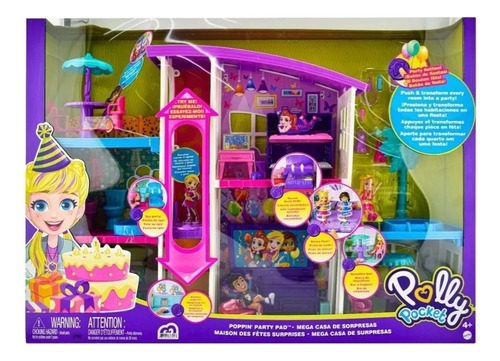 Polly Pocket Muñeca Mega Casa De Sorpresas