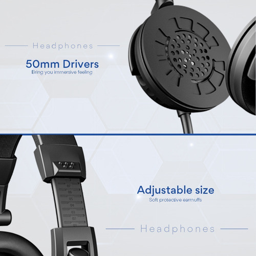 Kit Microfono Condensador Usb Y Auriculares Maono Au-a04h