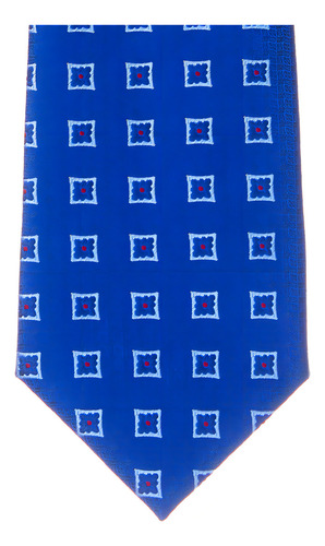 Corbata Hombre Formal Relieve Slim Vittorio Forti Color Azul Largo 6.5 Cm