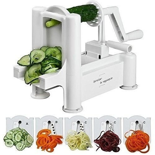 5 Hoja Spiralizer - Espiral Máquina De Cortar, Vegetales Caf