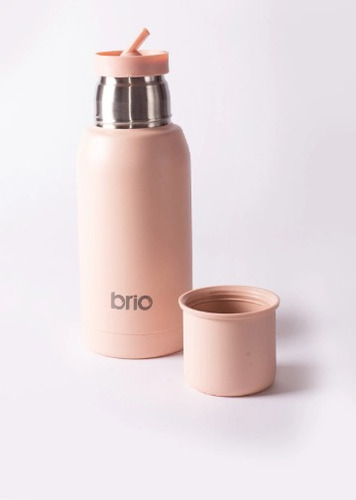 Termo Brio 1 Lt  Rosa / Acero Inoxidable