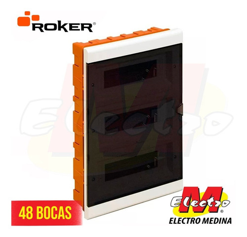 Tablero Embutir Pvc 48 Boca Zm 748 Fume Roker Electro Medina