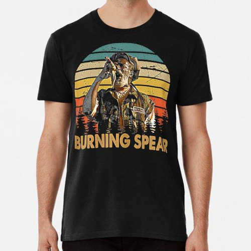 Remera Retro Burning Art Spear Music Cantantes Jamaicanos Al