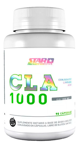 Cla 1000 X90cap Quemador De Grasa Star Nutrition Sabor Neutro